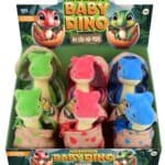 Dino Plush 15cm in Zip Pouch CDU from Harrisons Direct