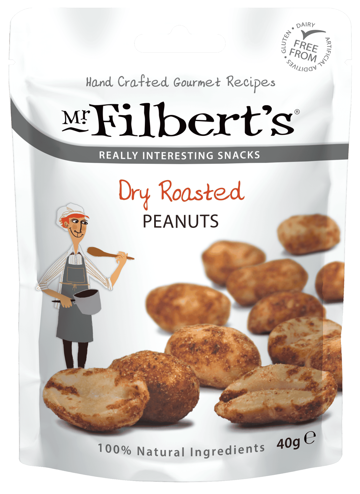 Wholesale Mr Filbert's Dry Roasted Peanuts 40g from Harrisons Direct
