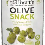 Wholesale Mr Filbert's Green Olives with Lemon & Oregano 50g from Harrisons Direct