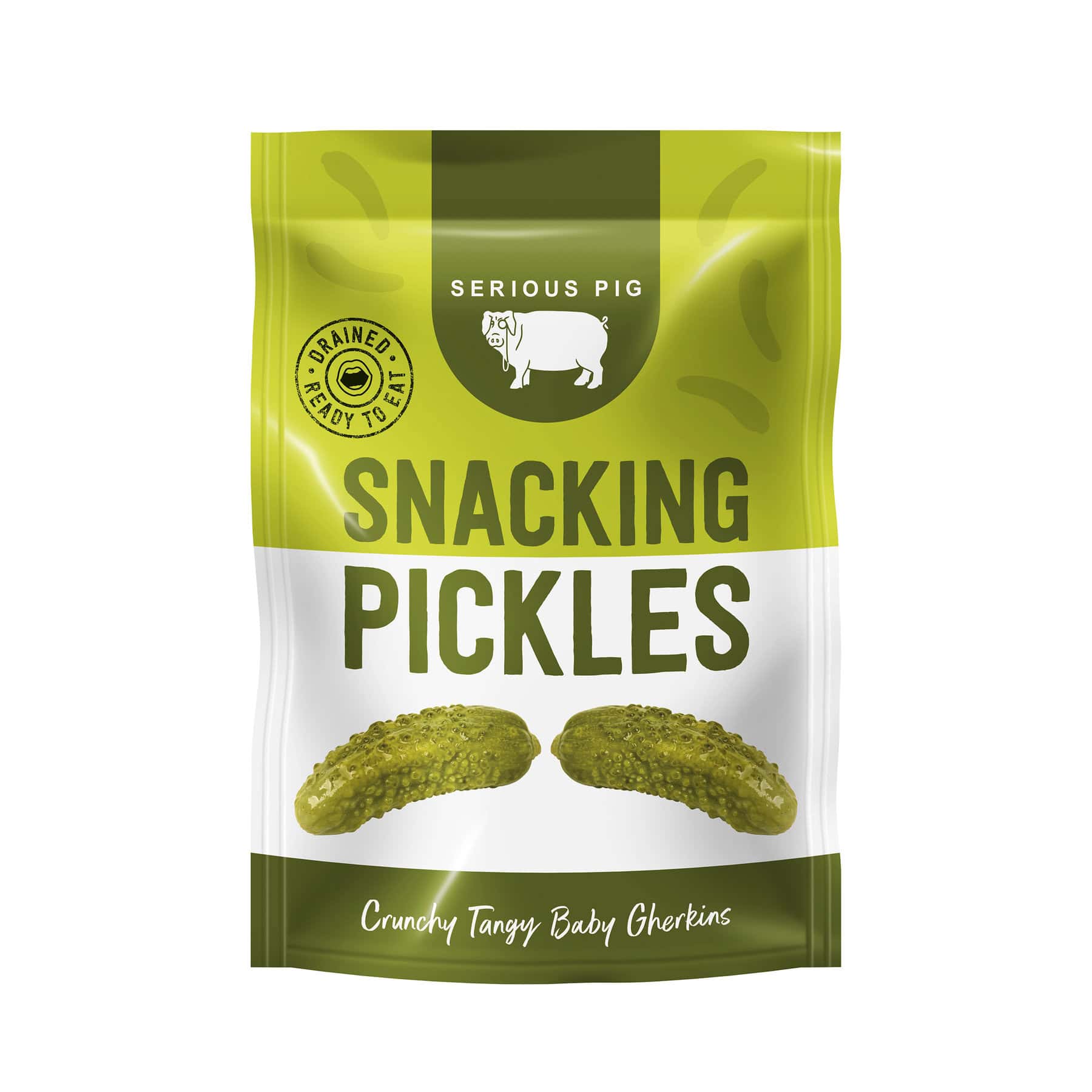 Wholesale Serious Pig - Snacking Pickles 40g from Harrisons Direct