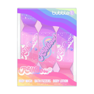 Bubble T Rainbow Crackers 3 Piece Gift Set from Harrisons Direct