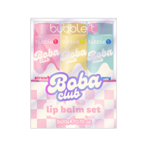 Bubble T Boba Lip Balm Set 3 Piece from Harrisons Direct