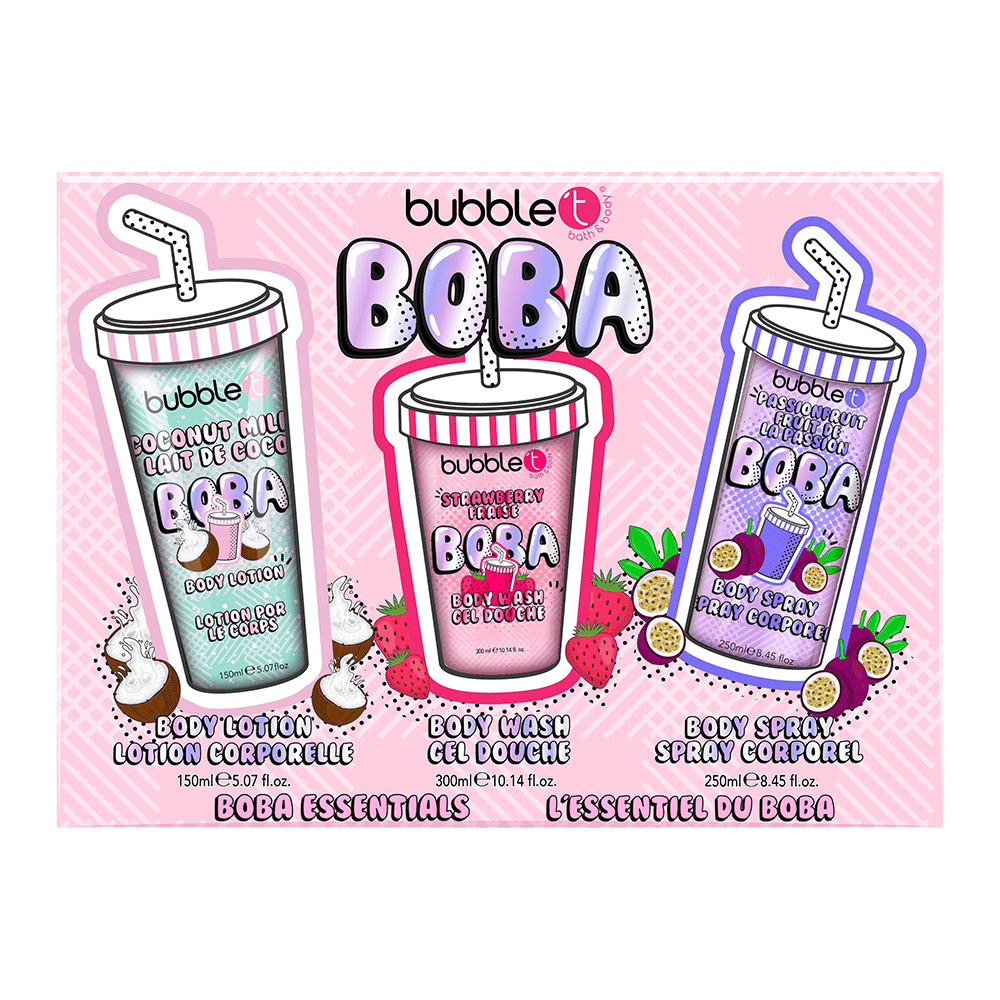 Bubble T Boba Wash & Body 3 Piece Gift Set from Harrisons Direct