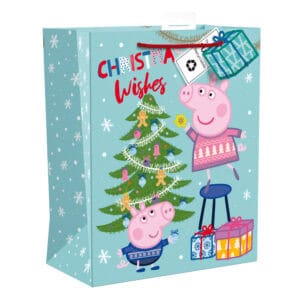 Wholesale Christmas Gift Bag Large - Peppa from Harrisons Direct