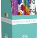 Wholesale 1.5m Brights Gift Wrap 4 Assorted Designs CDU from Harrisons Direct