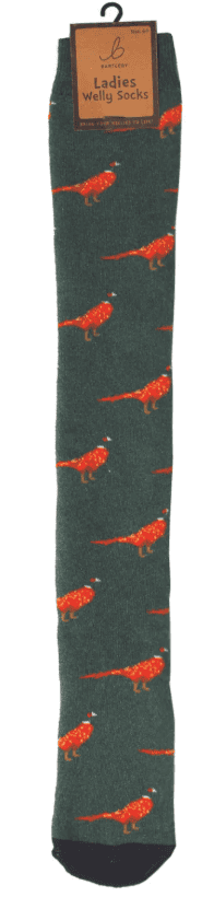 Wholesale Bartleby Funky Welly Socks Country Pheasant - Size 4 - 8 from Harrisons Direct