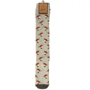 Wholesale Bartleby Funky Welly Socks Garden Robin - Size 4 - 8 from Harrisons Direct