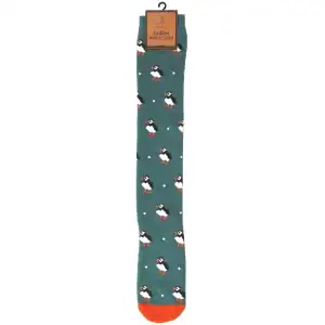 Wholesale Bartleby Funky Welly Socks Puffy Puffin - Size 4 - 8 from Harrisons Direct