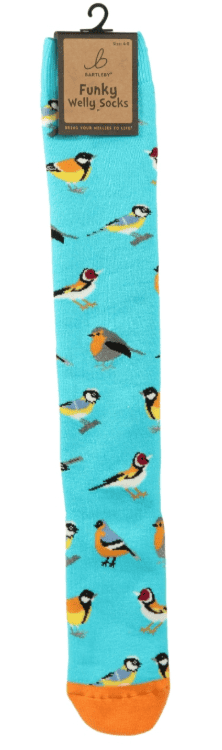 Wholesale Bartleby Ladies Welly Sock Garden Birds - Size 4 - 8 from Harrisons Direct