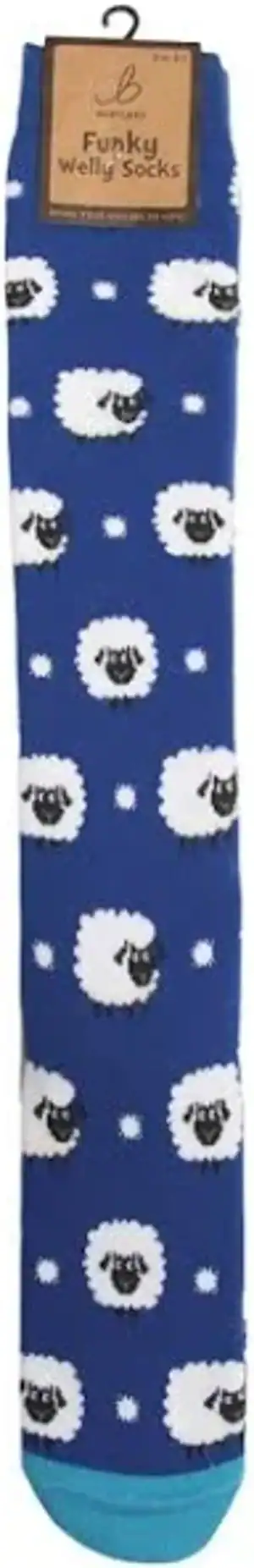 Wholesale Bartleby Ladies Welly Socks Cute Sheep - Size 4 - 8 from Harrisons Direct