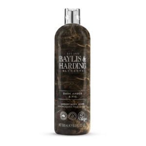 Wholesale Baylis & Harding Elements Body Wash - Dark Amber & Fig 500ml from Harrisons Direct