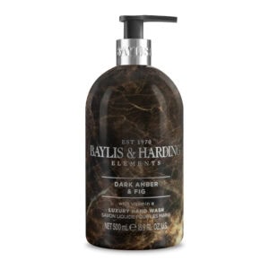 Wholesale Baylis & Harding Elements Hand Wash - Dark Amber & Fig 500ml from Harrisons Direct