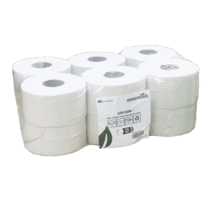 Maxima Mini Jumbo 2 Ply Toilet Rolls – L 150m : H 62mm Core from Harrisons Direct