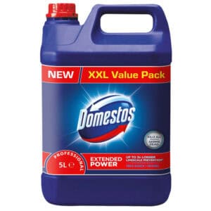 Wholesale Domestos Professional Concentrated Bleach 5L from Harrisons Direct