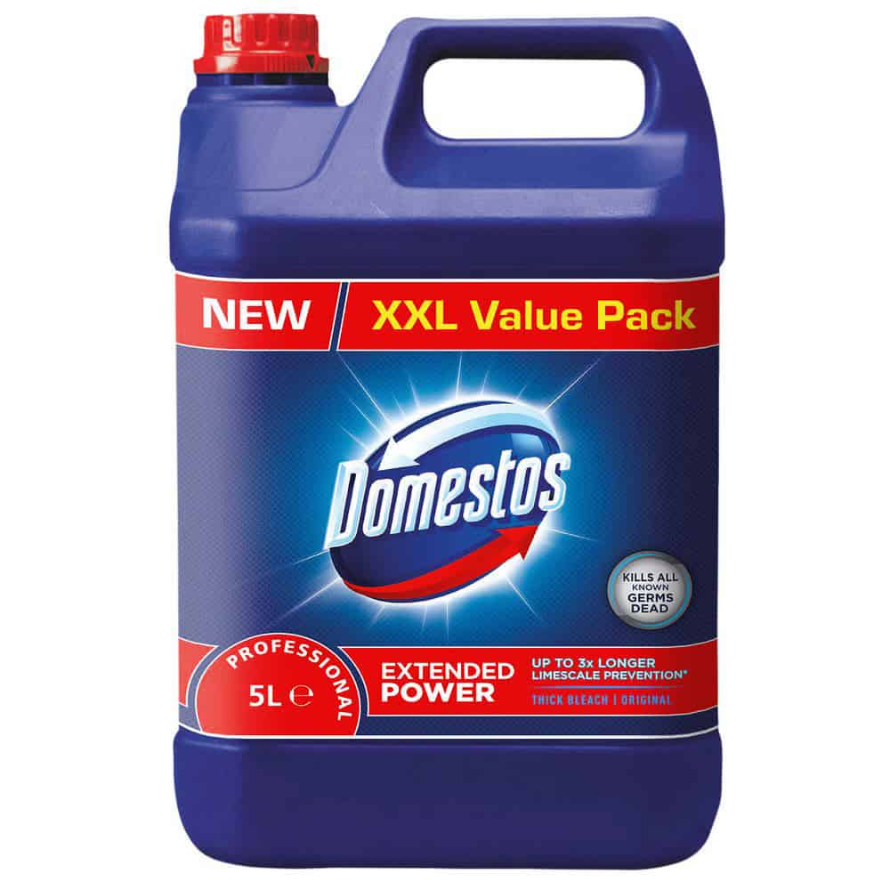 Wholesale Domestos Professional Concentrated Bleach 5L from Harrisons Direct