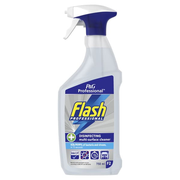 Wholesale Flash Professional Disinfectant Multi Surface Spray 750ml from Harrisons Direct