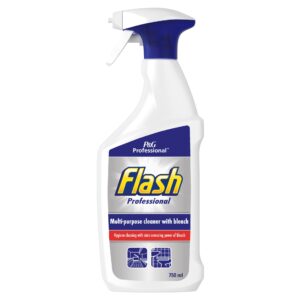 Wholesale Flash Professional Spray Cleaner & Bleach 750ml from Harrisons Direct