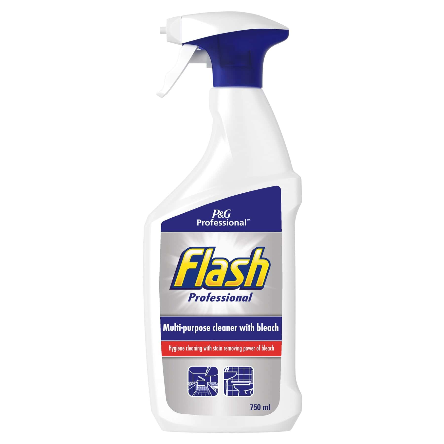 Wholesale Flash Professional Spray Cleaner & Bleach 750ml from Harrisons Direct