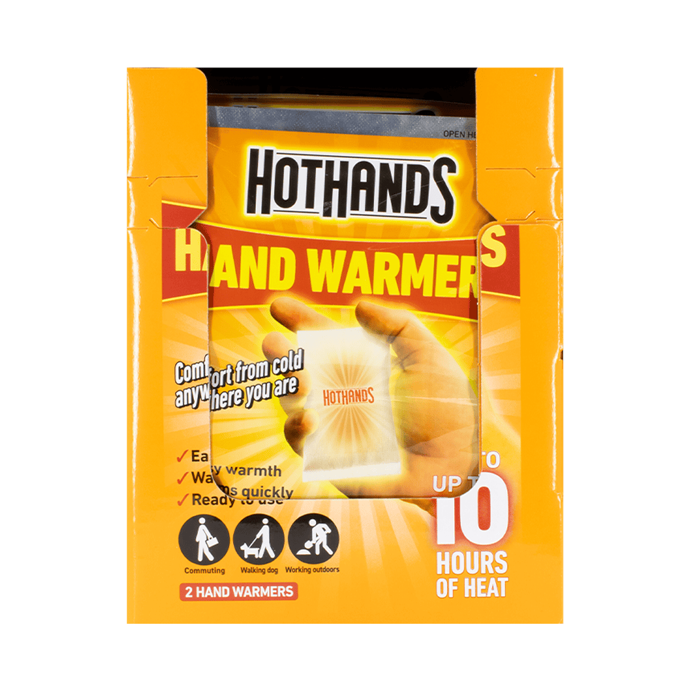 Hot Hands Hand Warmers Slim CDU from Harrisons Direct