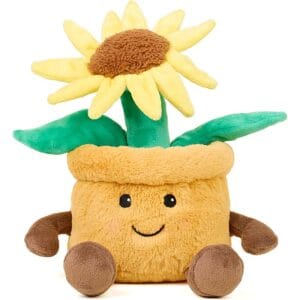 Wholesale Warmies Plush Yellow Flowerpot 13" from Harrisons Direct