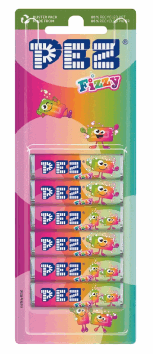 Wholesale Pez Refill Pack - Fizzy 6's from Harrisons Direct