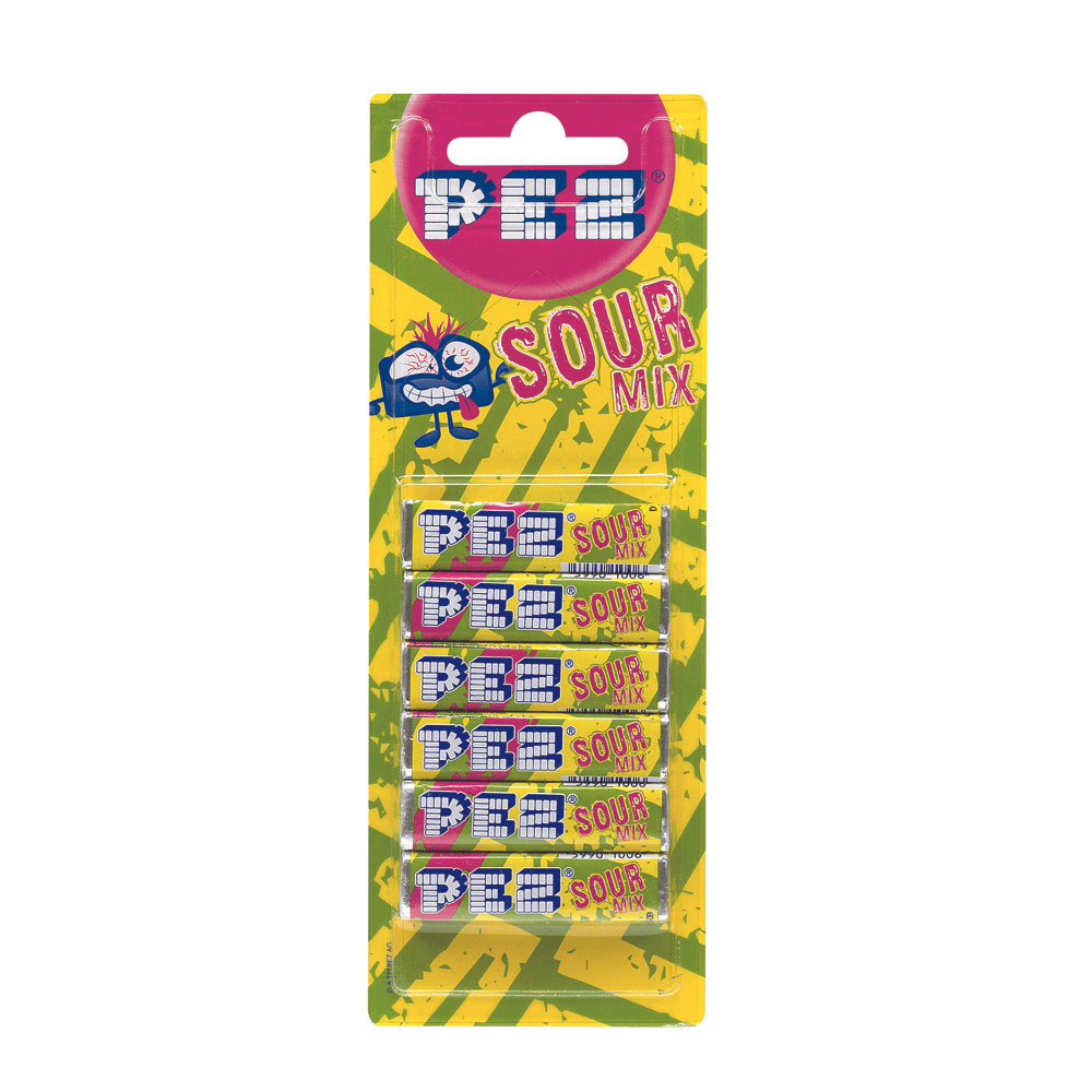 Wholesale Pez Refill Pack - Sour 6's from Harrisons Direct