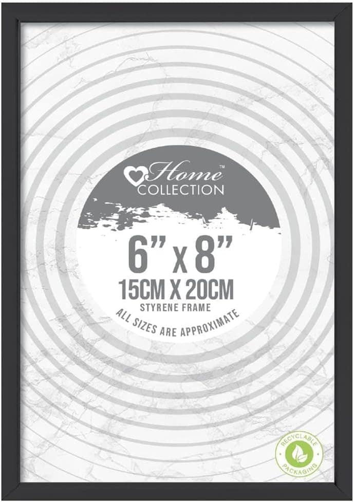 Wholesale Styrene Photo Frame Black 6" x 8" from Harrisons Direct