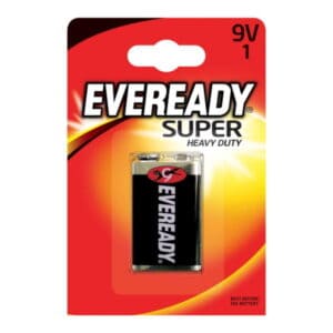Wholesale Eveready 9V Super Heavy Duty Zinc Batteries 1pk from Harrisons Direct