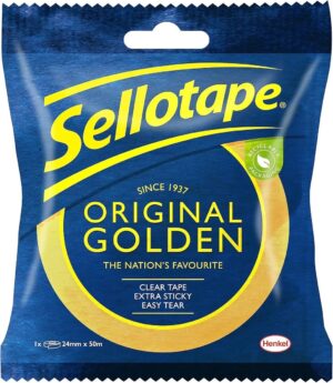 Wholesale Sellotape Original Golden 24mm x 50m from Harrisons Direct