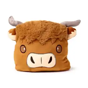 Wholesale Blankeazzz Highland Coo 2-in-1 Plush Toy & Travel Blanket from Harrisons Direct