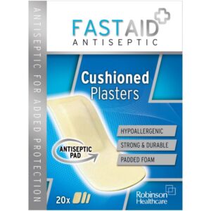 Wholesale Fast Aid Antiseptic Cushioned Plasters 20's from Harrisons Direct