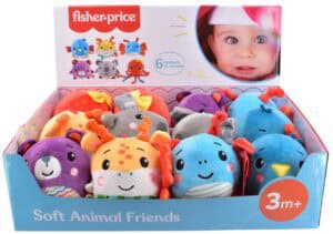 Wholesale Fisher Price 10cm Soft Animal Friends from Harrisons Direct