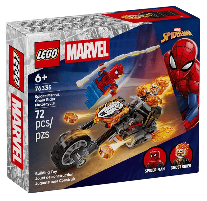 Wholesale LEGO Super Heroes Marvel 76335 Spider-Man vs Ghost Rider Motorcycle from Harrisons Direct