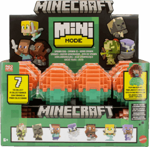 Minecraft Mini Mode Spawn Egg Assortment CDU from Harrisons Direct