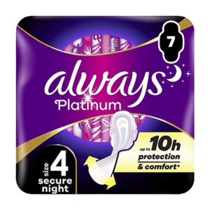 Always Platinum Night Size 4 7's from Harrisons Direct