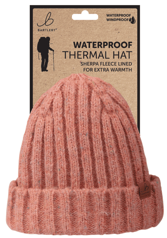 Wholesal3e Bartleby Unisex Waterproof Hat - Sherpa Lined, Flecked from Harrisons Direct