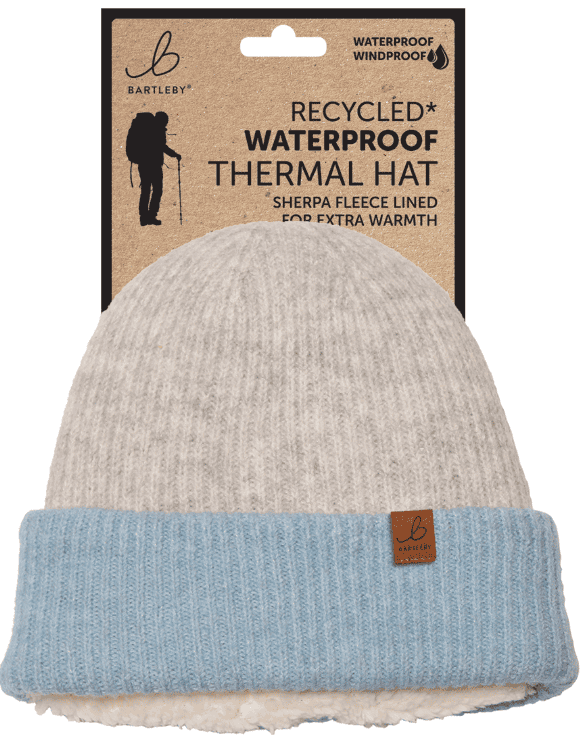Wholesale Bartleby Waterproof Hat - Sherpa Lined, Contrast Brim from Harrisons Direct