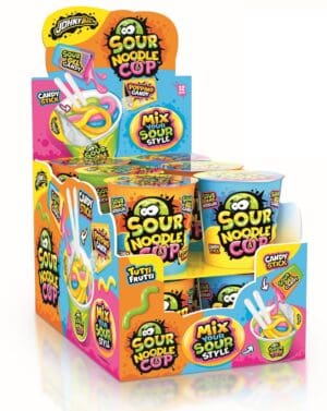 Wholesale Johny Bee Sour Noodle Cup from Harrisons Direct