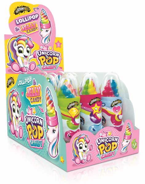 Wholesale Johny Bee Unicorn Pop Candy 50g from Harrisons Direct