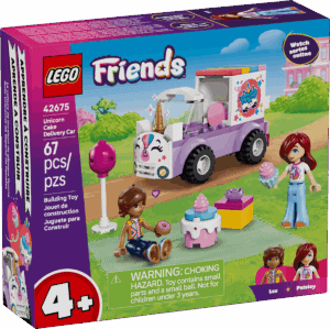 Wholesale LEGO Friends 42675 Unicorn Cake Delivery Car from Harrisons Direct