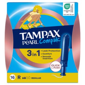 Tampax Compak Pearl Regular 16's from Harrisons Direct