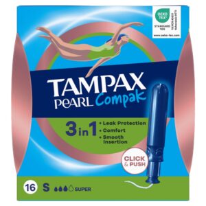 Tampax Compak Pearl Super 16's from Harrisons Direct