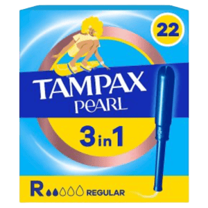 Tampax Pearl Regular Tampons 22's from Harrisons Direct