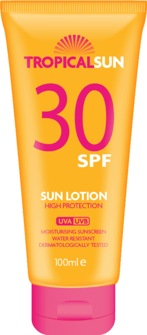 Wholesale Tropical Sun SPF 30 Lotion 100ml from Harrisons Direct