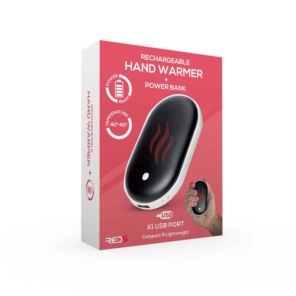 Wholesale Rechargeable Hand Warmer + Power Bank in CDU from Harrisons Direct