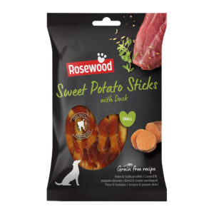 Wholesale Rosewood Duck Wrapped Sweet Potato Sticks 80G from Harrisons Direct