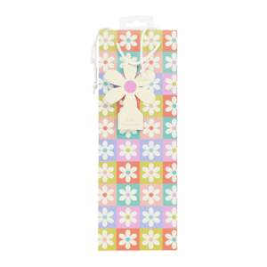 Gift Bag Bottle – Retro Floral W127xH355xD86mm from Harrisons Direct