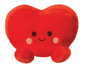 Wholesale Palm Pals Amore Heart Approx 5" from Harrisons Direct
