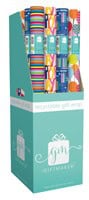 Wholesale 3m Brights Roll Wrap 4 Assorted Designs CDU from Harrisons Direct