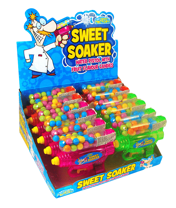 Crazy Candy Factory Sweet Soaker 18g CDU from Harrisons Direct